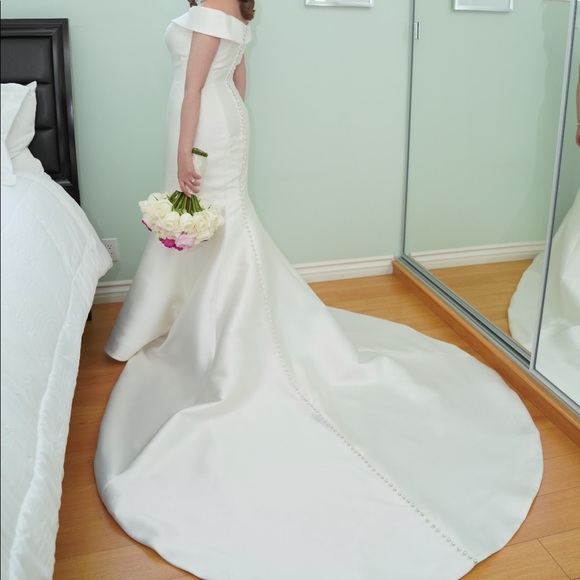 Maggie Soterro - Rebecca Ingram Dress (Josie) AND cathedral veil - size 10 - Picture 4 of 7